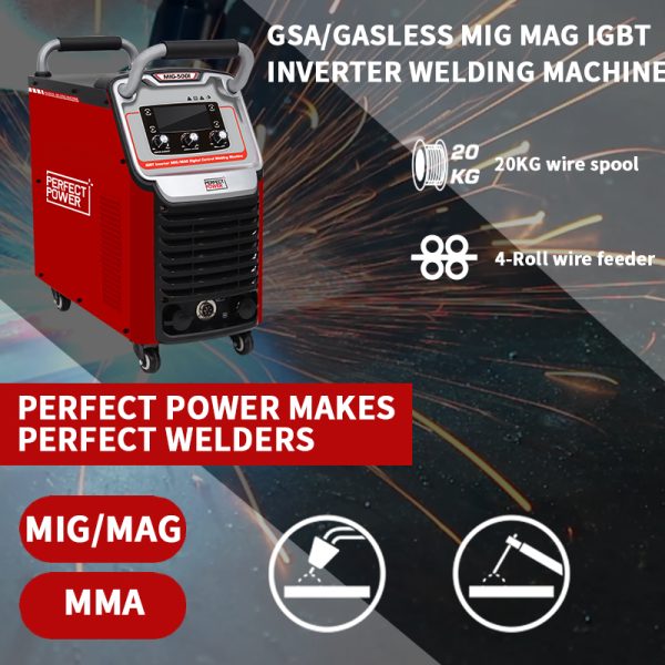 ماكينة لحام MIG-500I 3 في 1 متعددة العمليات – 380 فولت MIG/FCAW/MMA