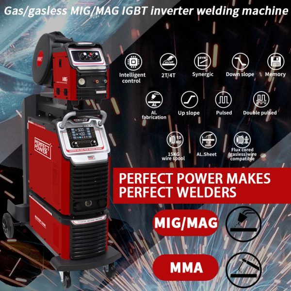 ماكينة لحام MIG-500PW مزدوجة النبض 380 فولت 5 في 1 MIG