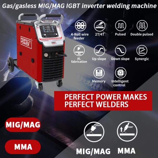 ماكينة لحام MIG-280P مزدوجة النبض 380 فولت 5 في 1 MIG